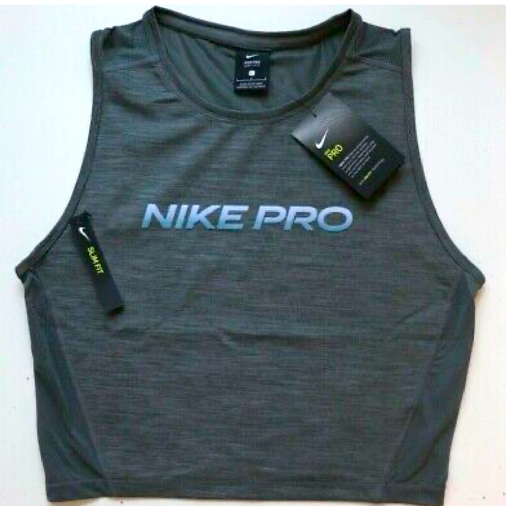 NIKE PRO DRI FIT SLIM FIT CROP TANK TOP